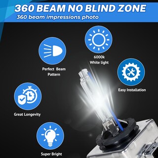 Foto 3 | Foto 3 | Socal-led 2x D3s Xenon Hid Bombillas 35w Ac Oem De Faros De Reemplazo Directo 10000k Azul Profunda