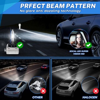 Foto 4 | Foto 4 | Socal-led 2x D3s Xenon Hid Bombillas 35w Ac Oem De Faros De Reemplazo Directo 10000k Azul Profunda