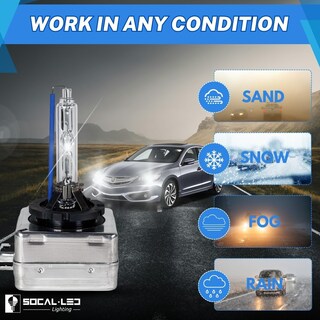 Foto 5 | Foto 5 | Socal-led 2x D3s Xenon Hid Bombillas 35w Ac Oem De Faros De Reemplazo Directo 10000k Azul Profunda