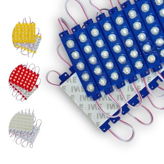 Foto 1 | Foto 1 | Vmingo Tira Modulo Luz 5 Led Blanco Impermeable Pared Publicidad Iluminacion Auto Tuning Universal Ip65 | 60 Piezas (azul)