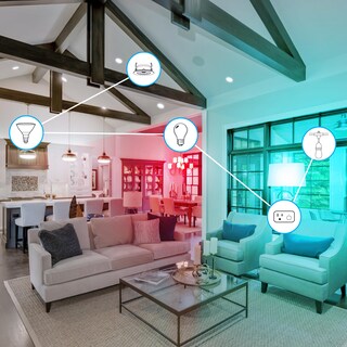 Foto 8 | Foto 8 | Feit Electric Om60/rgbw/ca/ag/3 60 W Equivalente A Wifi De Color Cambiante Y Ajustable Blanco Regulable No Requiere Concentra