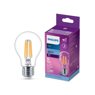 Foto 1 | Foto 1 | Philips Led Foco Filamento A19 Base E27 Luz Fría