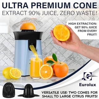 Foto 4 | Foto 4 | Eurolux - Exprimidor Eléctrico De Naranja Exprimidor De Cítricos Sin Esfuerzo Para Limón Lima Y Toronja Potente Motor Con 2 C