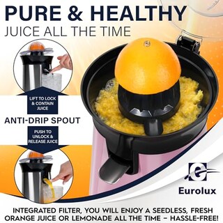 Foto 3 | Foto 3 | Eurolux - Exprimidor Eléctrico De Naranja Limón Y Toronja Potente Motor Con 2 Conos Para Frutas De Todos Los Tamaños Fácil De