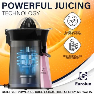 Foto 6 | Foto 6 | Eurolux - Exprimidor Eléctrico De Naranja Limón Y Toronja Potente Motor Con 2 Conos Para Frutas De Todos Los Tamaños Fácil De