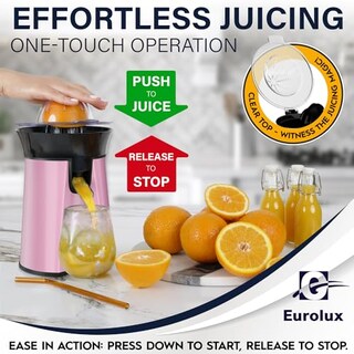 Foto 7 | Foto 7 | Eurolux - Exprimidor Eléctrico De Naranja Limón Y Toronja Potente Motor Con 2 Conos Para Frutas De Todos Los Tamaños Fácil De