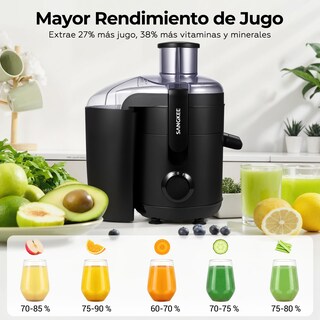 Foto 6 | Foto 6 | Sangkee Extractor De Jugos 2 Modos Velocidad Extractores De Exprimidores Eléctricos 350w Exprimidores Multiusos Para Verduras