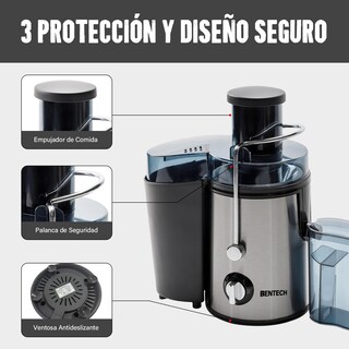 Foto 5 | Foto 5 | Extractor De Jugos 800w Exprimidor Centrífugo Eléctrico Máquina De Jugo Para Frutas Y Verduras Extractor De Zumo Con 3 Modos