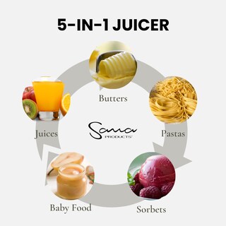 Foto 4 | Foto 4 | Cold Press Sana 707 - Exprimidor Horizontal Clásico De Barrena Lenta Y Baja Velocidad Fácil De Limpiar Potente Motor Alimenta