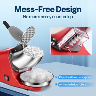 Foto 4 | Foto 4 | Vivohome Máquina Trituradora De Hielo Eléctrica Para Máquina De Afeitar De Hielo Color Rojo 155 Lb/h Con Púa De Hielo Para Us