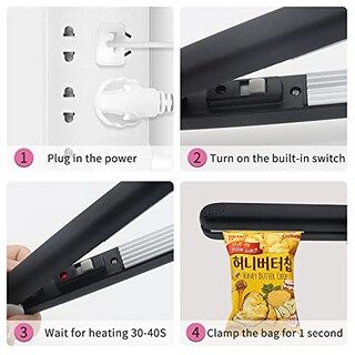 Foto 4 | Foto 4 | Paquete De 2 Mini Selladores De Bolsas De Termosellado Resellador De Bolsas De Mano Para Almacenamiento De Alimentos Máquina P