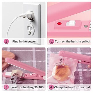 Foto 4 | Foto 4 | Paquete De 2 Mini Selladores De Bolsas Con Termosellado Resellador De Alimentos De Mano Para Almacenamiento Máquina Inteligent