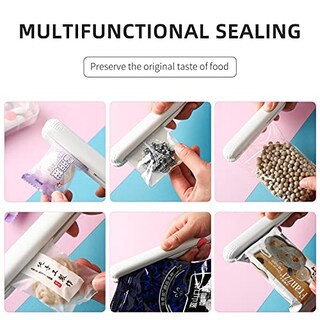 Foto 5 | Foto 5 | Paquete De 2 Mini Selladores De Bolsas De Termosellado Resellador De Bolsas De Mano Para Almacenamiento De Alimentos Máquina P