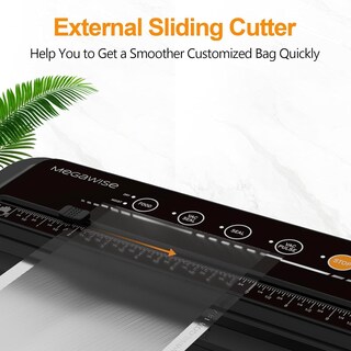 Foto 6 | Foto 6 | Megawise - Máquina Selladora Al Vacío Potente Pero Compacta De 80 Kpa Bolsas Y Cortador Incluidos Sellador Automático De Alime