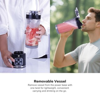 Foto 4 | Foto 4 | Utalent Batidora Portátil Inalámbrica Recipiente Extraíble De 25 Onzas Potente Licuadora Personal Para Batidos Hielo Aplasta