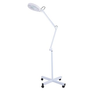 Foto 1 | Foto 1 | Lámpara De Pie De Lupa 5 Luces Led De Lente De Vidrio Luz Facial Piso Rodante Salón De Pie Belleza Cuidado De La Piel Equ