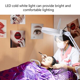 Foto 5 | Foto 5 | Lámpara De Pie De Lupa 5 Luces Led De Lente De Vidrio Luz Facial Piso Rodante Salón De Pie Belleza Cuidado De La Piel Equ