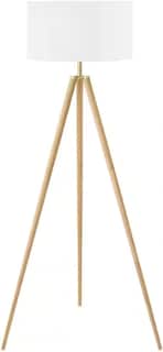 Foto 1 | Foto 1 | Lutema Lámpara De Pie Con Trípode (madera Natural) De 61 Pulgadas | 120v | Cable Transparente De 6 Pulgadas | Lámpara Para Dormi