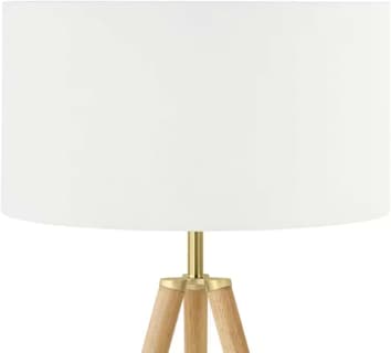 Foto 3 | Foto 3 | Lutema Lámpara De Pie Con Trípode (madera Natural) De 61 Pulgadas | 120v | Cable Transparente De 6 Pulgadas | Lámpara Para Dormi