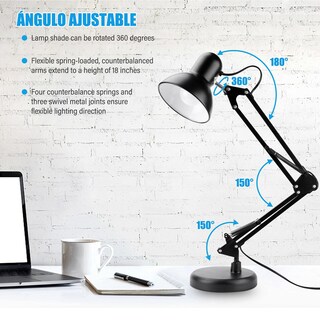 Foto 4 | Foto 4 | Txg Luz De Lectura Con Brazo De Metal Negro