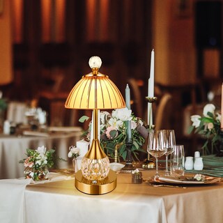 Foto 7 | Foto 7 | Lámpara De Mesa Y Buró Cristal Recargable Lámpara De Noche Control Táctil 3 Modos De Iluminación Lámpara De Escritorio Decora