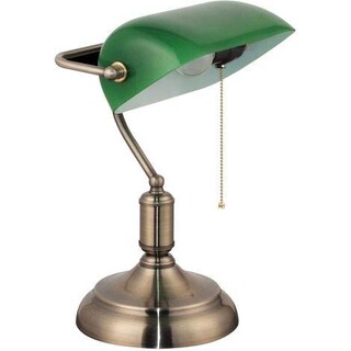 Foto 1 | Foto 1 | Iidsa Lámpara Banquero De Escritorio Verde Oro Viejo