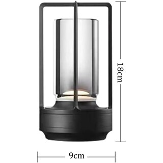 Foto 5 | Foto 5 | Lámpara De Mesa De Metal Lámpara De Mesa Led Táctil Inalámbrica Atenuación Infinita De 3 Colores Lámpara De Escritorio Pequeñ