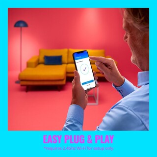 Foto 2 | Foto 2 | Wiz Hero - Lámpara De Mesa - Paquete De 2 - Portátil- Luz Inteligente A Todo Color - Se Conecta A Tu Wi-fi Existente - Control C