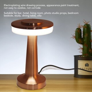 Foto 3 | Foto 3 | Lámpara De Mesa Led Portátil Control Táctil Retro Lámparas De Mesa Modernas 3 Niveles De Temperatura De Color Lámpara De Mesa