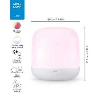 Foto 2 | Foto 2 | Wiz - Lampara De Mesa Wi-fi Portable Hero - Compatible Con Alexa + Foco Inteligente A19 Luz Cálida A Fría Y De Colores Controlab