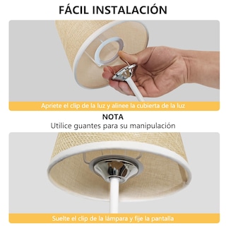 Foto 5 | Foto 5 | Abuda Lámpara De Mesa Usb Con Pantalla De Lino De Tela Lámpara De Mesilla De Noche De Regulación Continua Lámpara De Escritorio