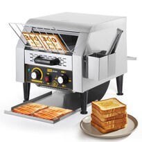 Dyna-living Tostador Comercial De 300 Rebanadas/hora Para Restaurante Tostador Giratoria Comercial De Acero Inoxidable Resisten