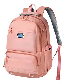 Foto 1 | Foto 1 | Mochila Escolar Antirrobo 30l Para Laptop Juvenil Unisex Coral Liso