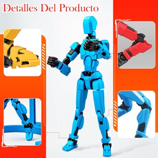 Foto 4 | Foto 4 | Gvfyy Juego De 4 Lucky Dummy T13 Figure Robot Multiarticulado Impreso Pvc 3d Titan 13 Action Figure Maniquí Modelo De Activid