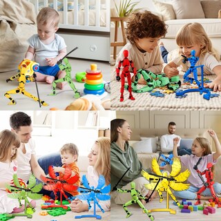 Foto 7 | Foto 7 | Gvfyy Juego De 4 Lucky Dummy T13 Figure Robot Multiarticulado Impreso Pvc 3d Titan 13 Action Figure Maniquí Modelo De Activid