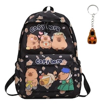Mochila Capibara Mochila De Carpincho Kawaii Linda Mochila Multifuncional De Gran Capacidad+llavero+50 Pegatina escolares De C