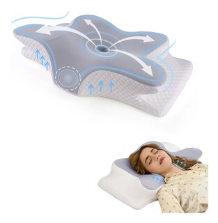 Foto 1 | Foto 1 | Almohada Memory Foam Ortopédica Ergonómica Cervical Confort Color Plateado