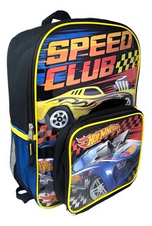 Foto 1 | Foto 1 | Set Mochila Y Lonchera Escolar Hot Wheels 16 Pulgadas Bolsillos Laterales Correas Ajustables Color Azul