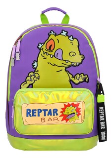 Foto 1 | Foto 1 | Mochila Casual Rugrats Portalaptop Rectar Color Lila Diseño De La Tela Lisa