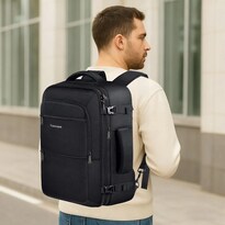 Mochila De Viaje Expandible Vancropak 1214 40l Gran Capacidad Mochilas Hombre Viaje Aprobado Por Avión 10kg Antirrobo Impermeabl