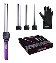 Ferro Rizador Profesional Intercambiable X-titanium Titanio 3 En 1 Con Guante Tcx-f3 Timco