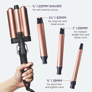 Foto 3 | Foto 3 | Sutra Beauty Kit Curling Intercambiable 5 Piezas Ferros Para Ondas Y Rizos Incluye 3 Barriles + Waflera + Base Tecnología Pr