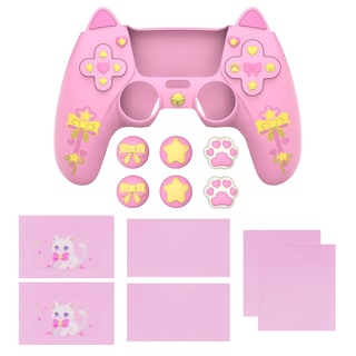 Foto 7 | Foto 7 | Playvital Sweetheart Kitty Funda De Silicona Para Ps5 Mando Con Tapas Para Joysticks & Pegatinas Agarre Suave Antideslizante De