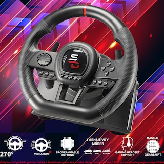 Foto 3 | Foto 3 | Subsonic Superdrive - Gs650-x Steering Wheel With Manual Shifter 3 Pedals And Paddle Shifters Racing Wheel For Xbox Serie X/s