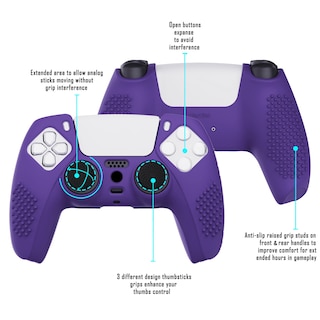 Foto 4 | Foto 4 | Extremerate Playvital 3d Tachonado Diseño Funda De Silicona Antideslizante Tacto Suave Para Ps5 Mando Carcasa Protector De Goma