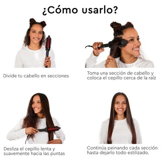 Foto 5 | Foto 5 | Sutra Beauty Cepillo Redondo Térmico Infrarrojo E Iónico Peine Con Calor De Turmalina Y Cerámica Ideal Para Rizos Ondas Y Br