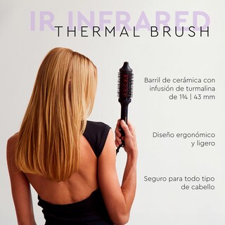 Foto 7 | Foto 7 | Sutra Beauty Cepillo Redondo Térmico Infrarrojo E Iónico Peine Con Calor De Turmalina Y Cerámica Ideal Para Rizos Ondas Y Br