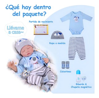 Foto 1 | Foto 1 | Mercado Bebe Muñeca Bebé Reborn De Silicona Y Algodón Niño Bebé 55cm Doll
