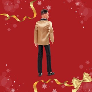 Foto 5 | Foto 5 | Barbie Signature 2025 - Muñeca Coleccionable De Pelo Castaño Claro Ken Con Traje Completo Con Chamarra Dorada En Embalaje Visibl