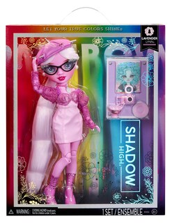 Foto 4 | Foto 4 | Rainbow High Shadow High Serie 3 - Lavander - Muñeca De Moda Morada - Outfit A La Moda Y Más De 10 Coloridos Accesorios Para Jug